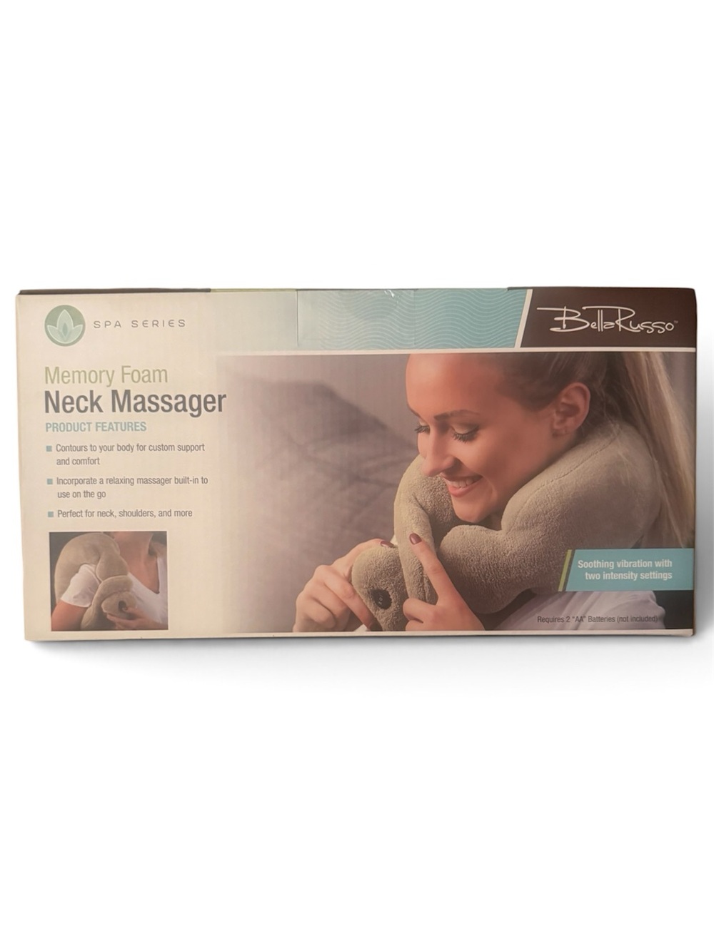 Bella Russo Memory Foam Plush Neck Pillow Massager